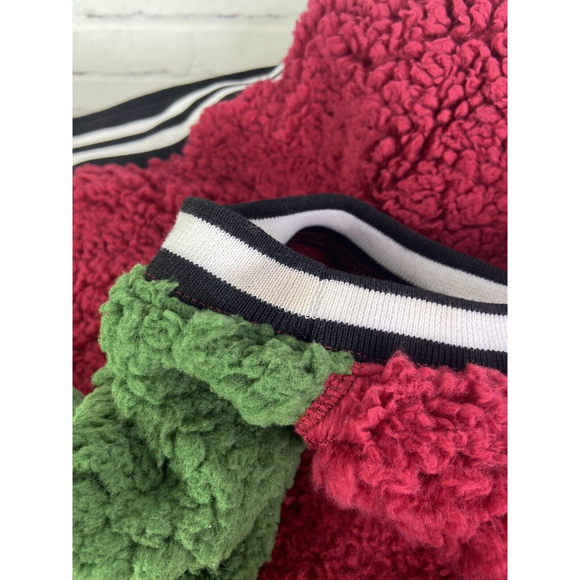 Harry Potter Color Block Hogwarts Collegiate Sherpa Pullover Sweater Womens M - Picture 3 of 9